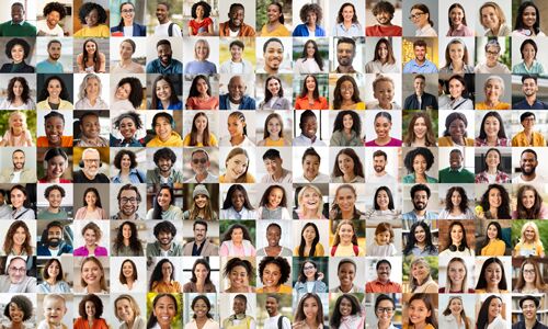 Diverse gezichten