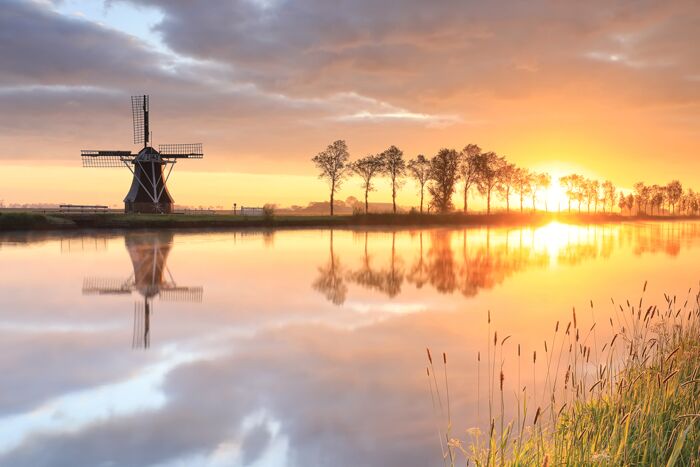 dutch windmill during beautiful sunrise 01 09 12 3